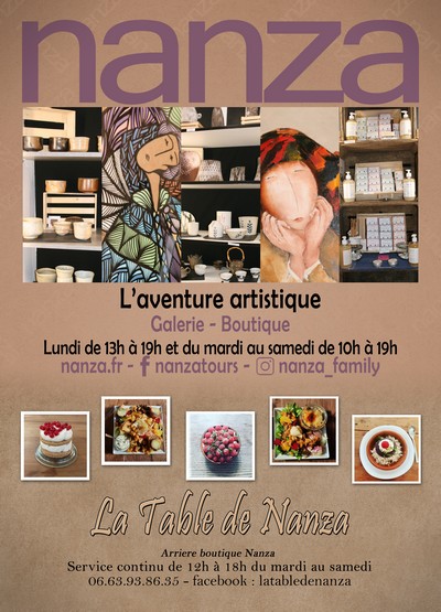Affiche boutique NANZA